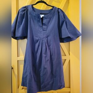 Pomander Place Navy Cotton Dress
